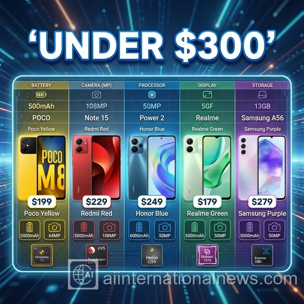 Top 5 Budget Phones Under $300 in 2026 (Real Tests)