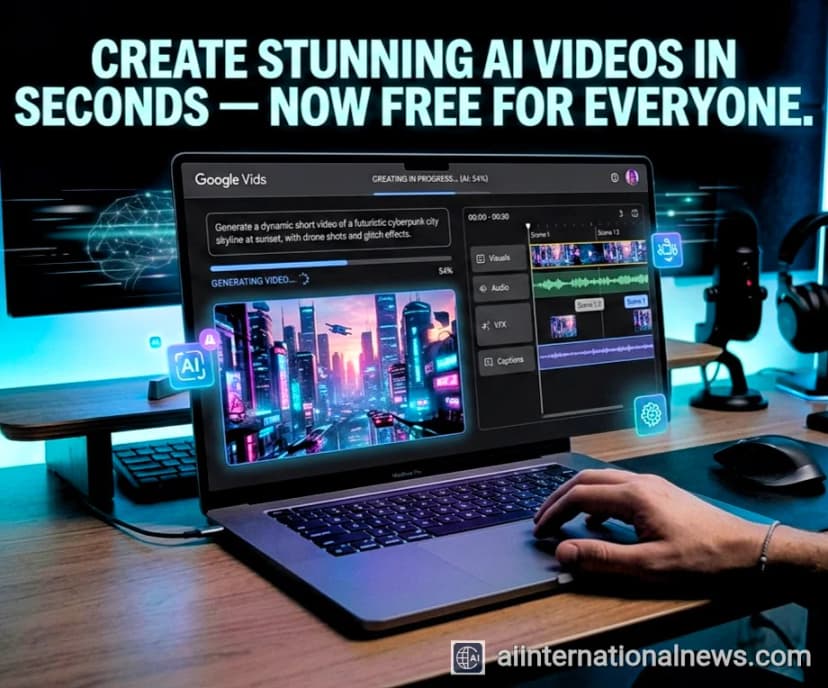 Google Vids Expands Access With Free Veo 3.1 AI Video Generation