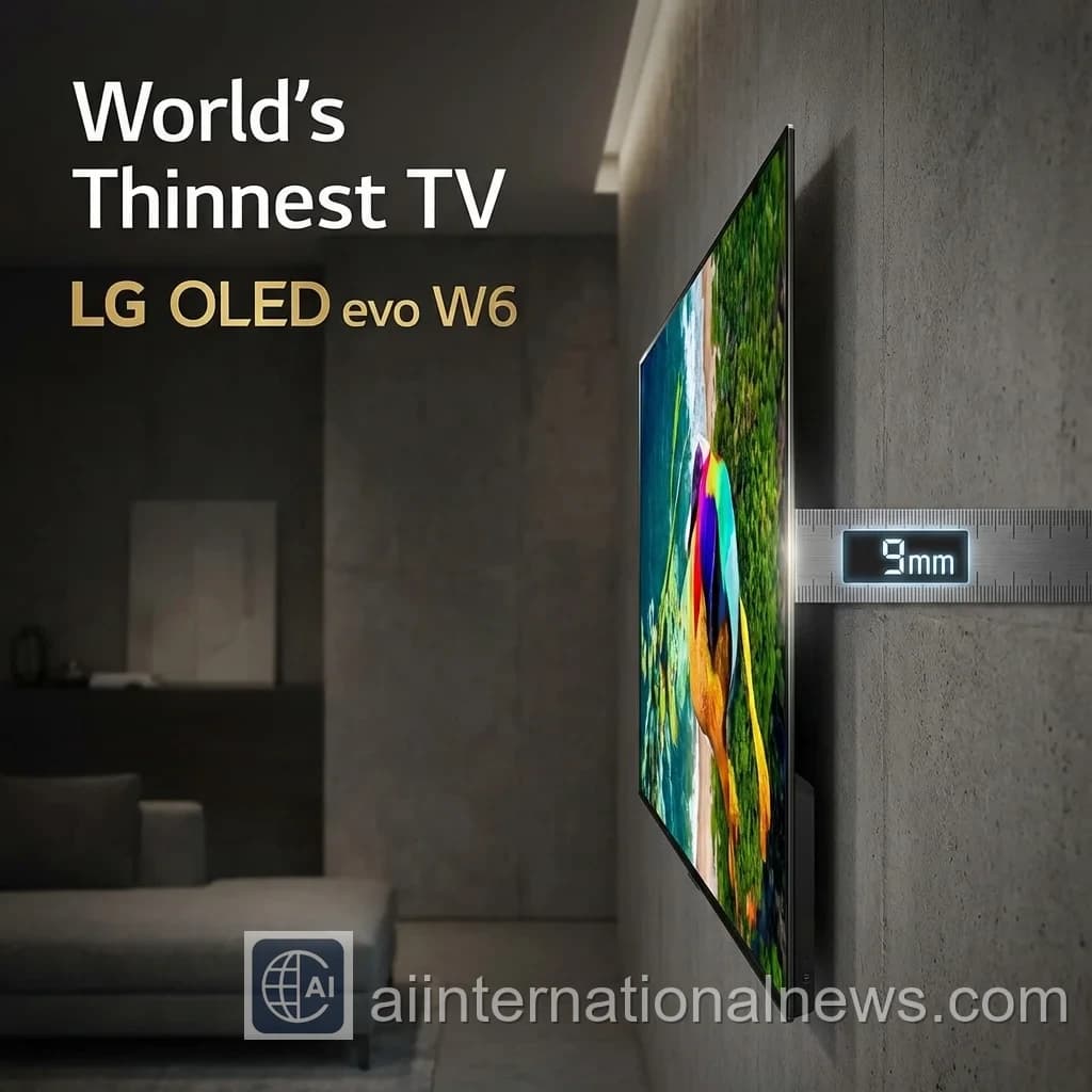 LG OLED evo W6: World's Thinnest TV at 9mm - CES 2026 Review
