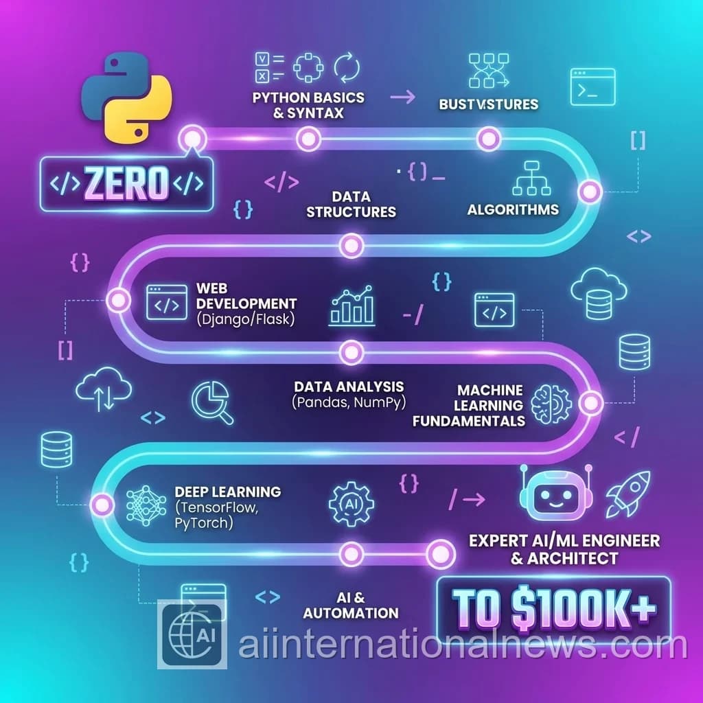 Python Learning Roadmap 2026: Zero to $100K Job in 6 Months
