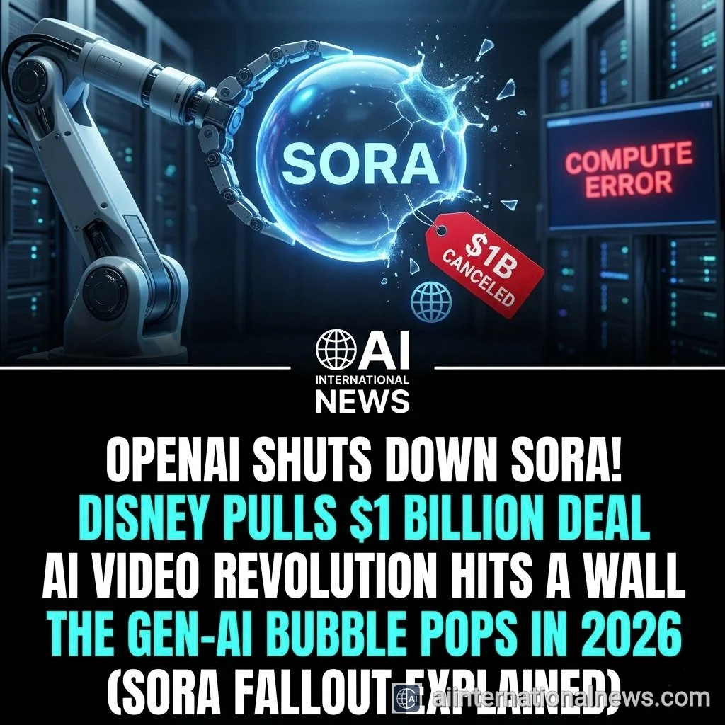 OpenAI Abruptly Shuts Down Sora Video App as Disney Pulls $1 Billion Investment Deal